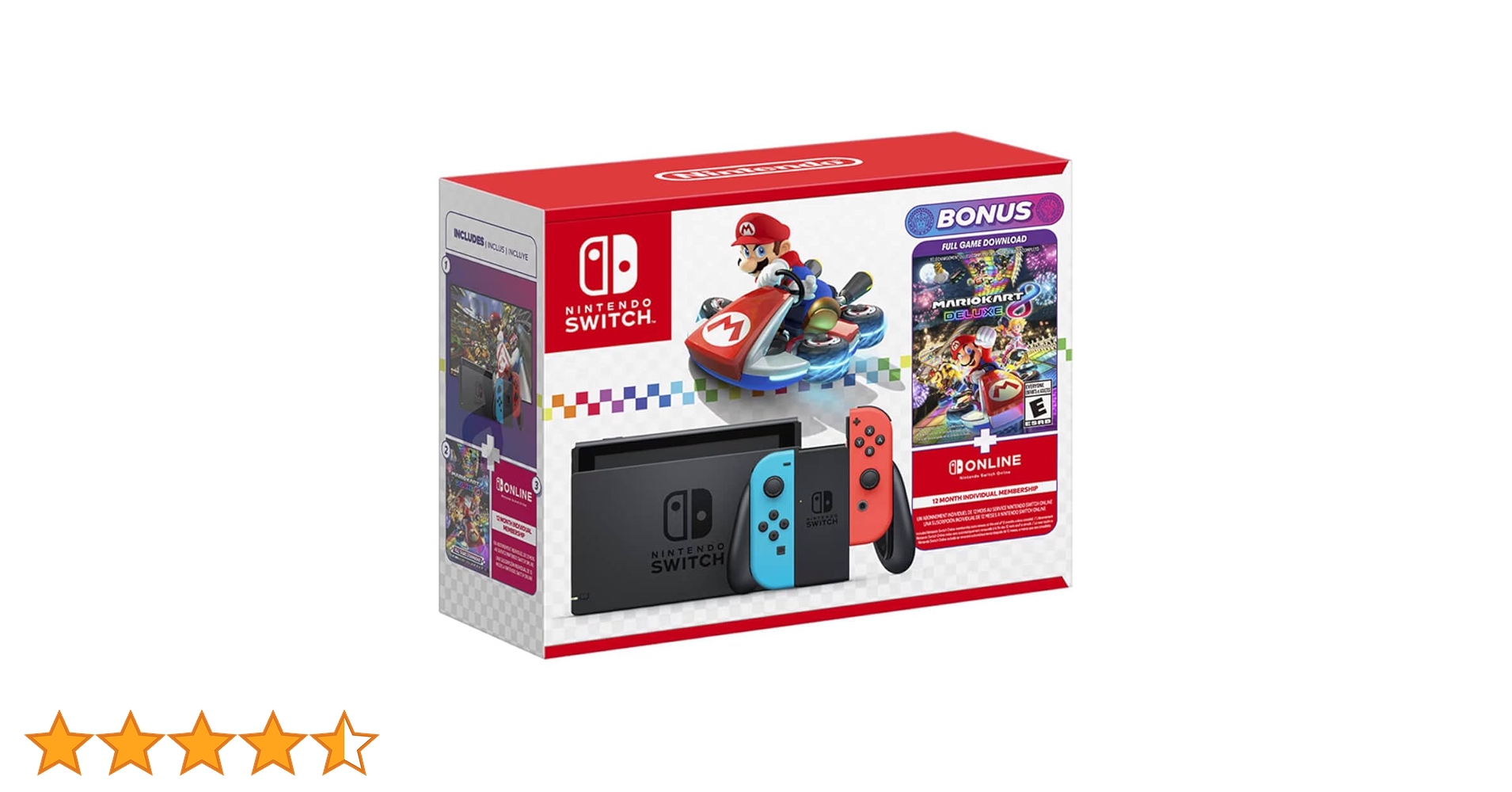 Nintendo Switch 本体 + Mario Kart 8 Deluxe 105276-switch-mario-kart-8-